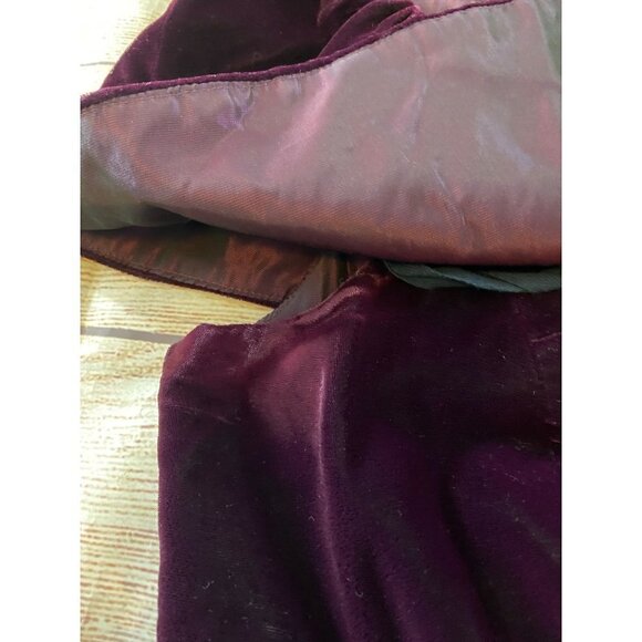 Vintage Renesciance Alfred Angelo Purple Velvet Dress - 13/14 - Picture 6 of 16